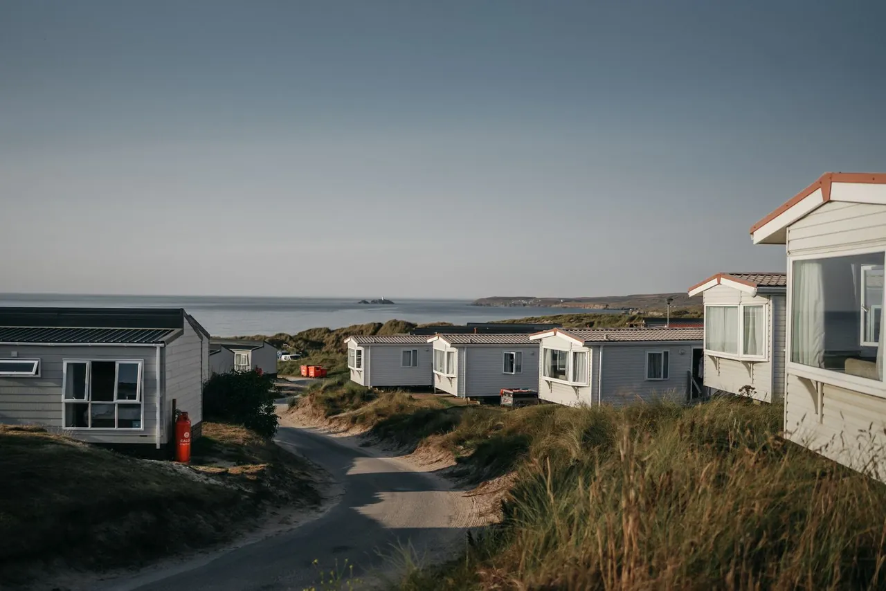 Static caravans at a UK holiday park